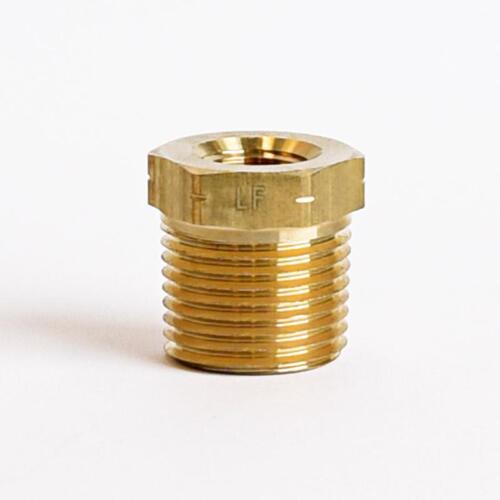 Hex Bushing 3/8" MPT X 1/8" D FPT Brass - pack of 5