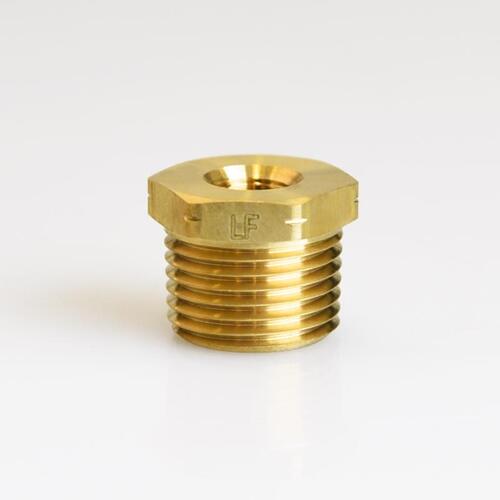 Hex Bushing 1/2" MPT X 1/8" D FPT Brass