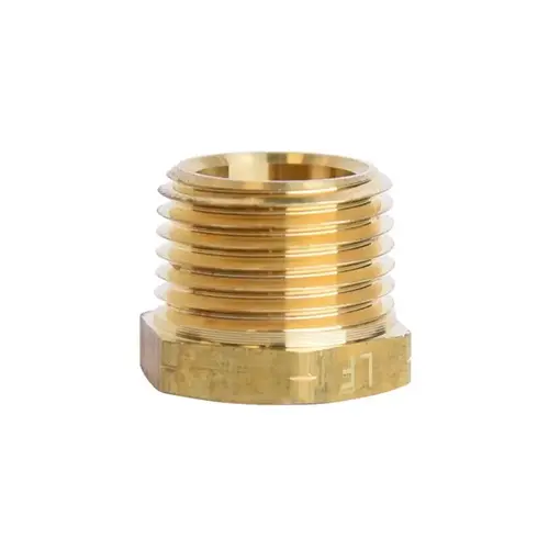 Hex Bushing 1/2" MPT X 3/8" D FPT Brass