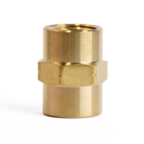 Coupling 1/4" FPT X 1/4" D FPT Brass - pack of 5