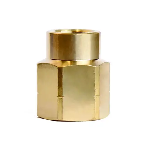 Reducing Coupling 1/2" FPT X 3/8" D FPT Yellow Brass - pack of 5