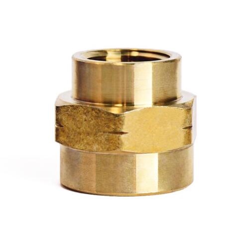 Reducing Coupling 3/4" FPT X 1/2" D FPT Yellow Brass - pack of 5