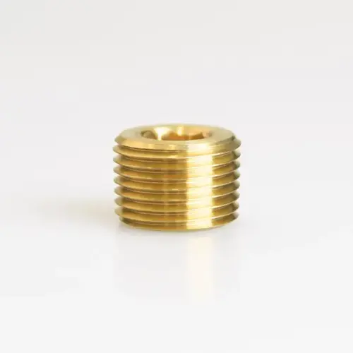 Counter Sunk Plug 3/8" MPT Brass