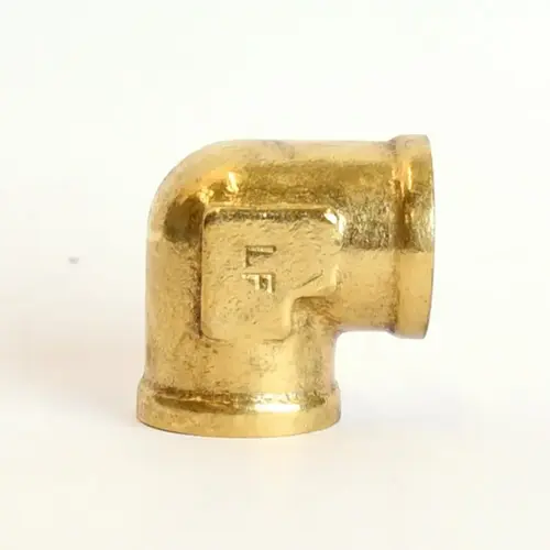 90 Degree Elbow 3/8" FPT X 3/8" D FPT Brass - pack of 5