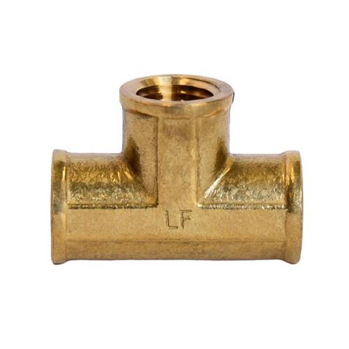 Tee 1/4" FPT X 1/4" D FPT Brass