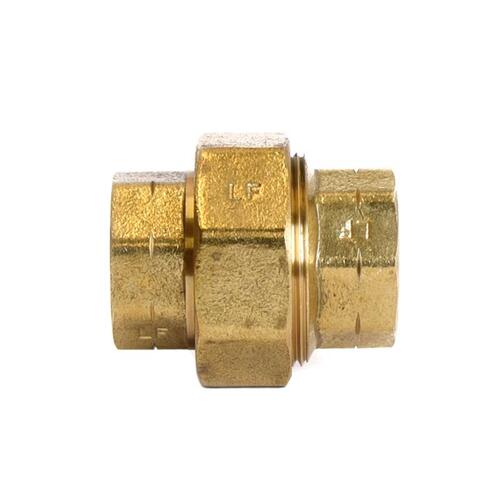 Union 3/4" FPT X 3/4" D FPT Yellow Brass - pack of 5