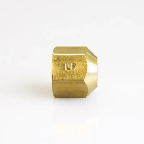 Cap 5/16" Flare Brass