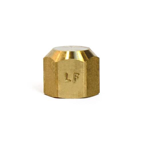 Cap 3/8" Flare Brass - pack of 5