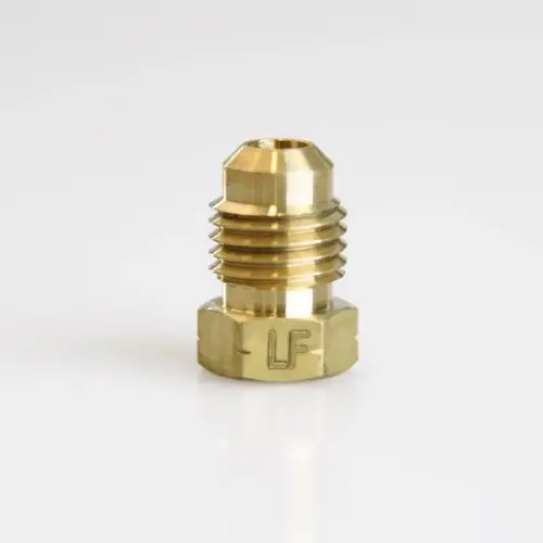 Hex Plug 1/4" Flare Brass - pack of 5