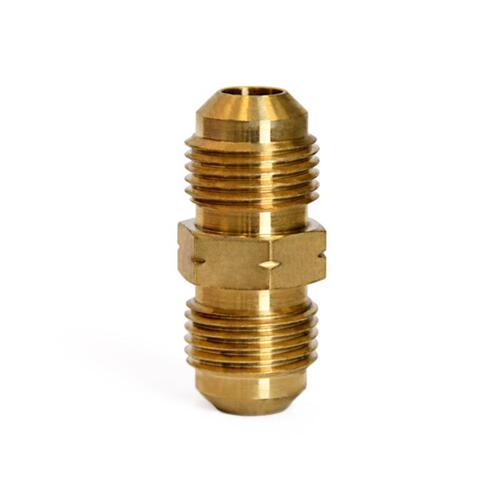 Union 3/8" Flare X 3/8" D Flare Yellow Brass - pack of 5