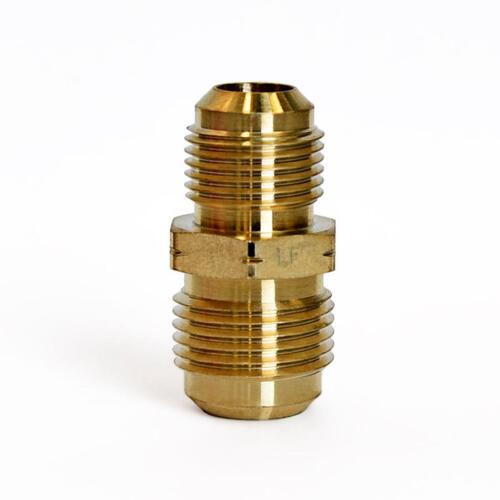 Union 5/8" Flare X 1/2" D Flare Yellow Brass