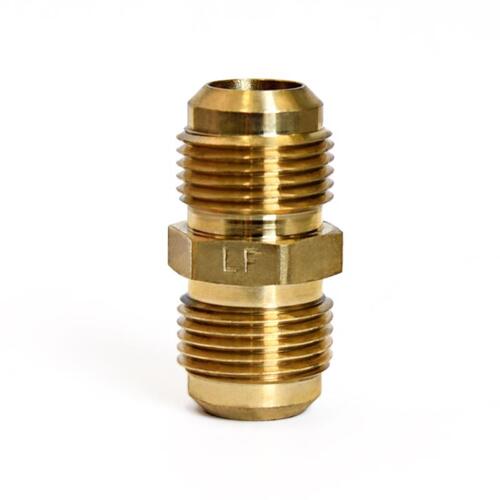 Union 5/8" Flare X 5/8" D Flare Yellow Brass