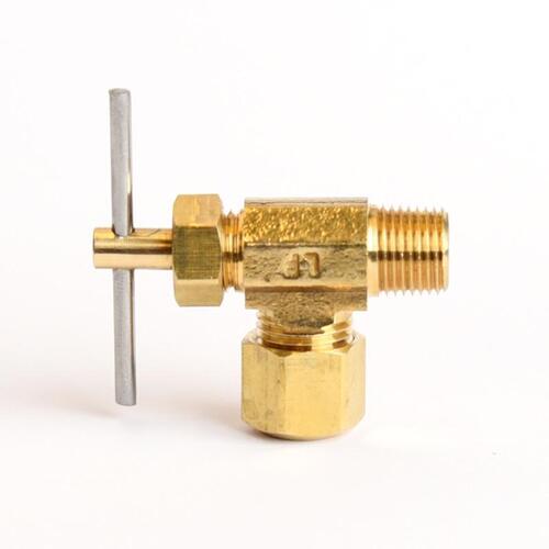 Angle Compression Valve 1/4" 1/8" Brass - pack of 5