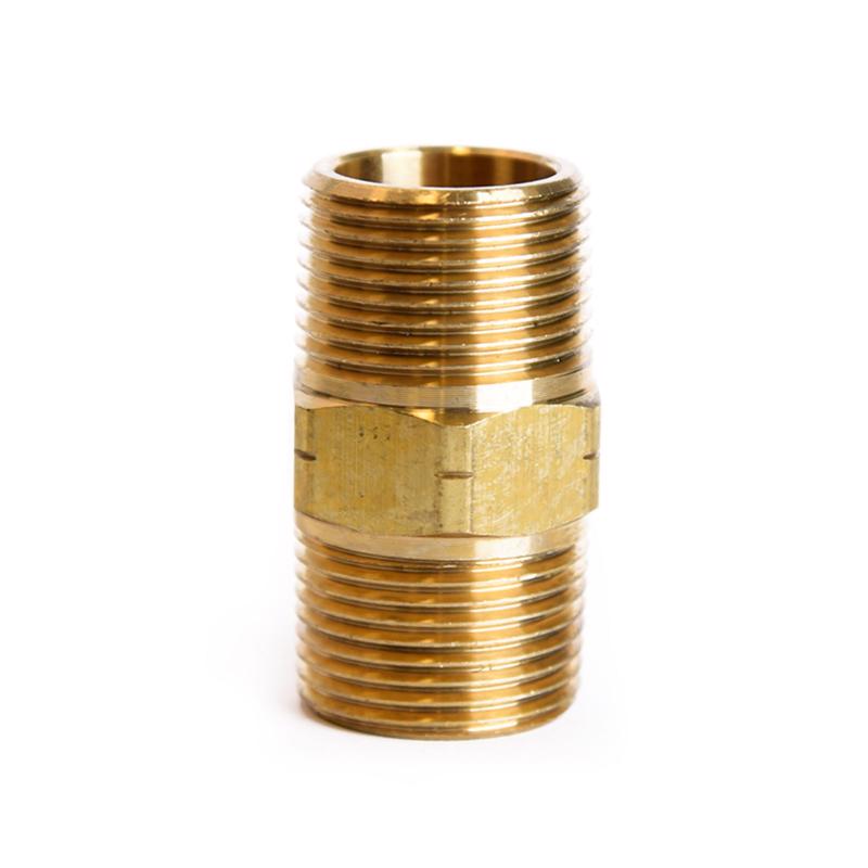 ATC 6JC101010721021 Reducing Hex Nipple 3/4" MPT X 3/4" D MPT Brass