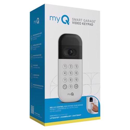 Video Keypad myQ Smart Garage 1 Door For WIFI Black/White