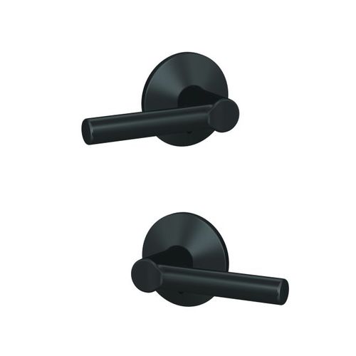 Broadway Lever with Kinsler Rose Non Turning Dummy Lock Matte Black Finish