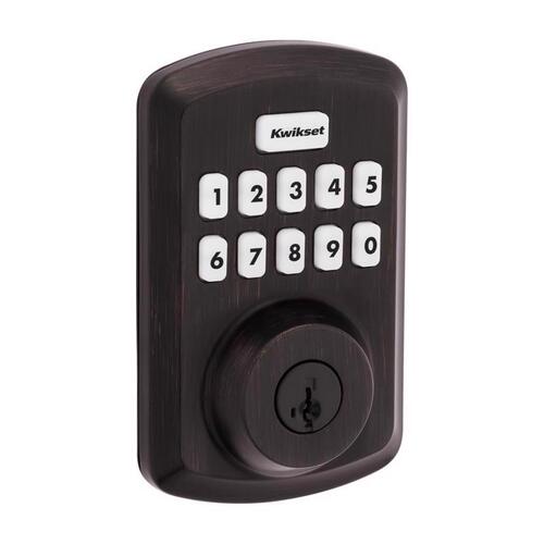 Kwikset 992500-003 Electronic Deadbolt SmartCode Venetian Bronze Zinc Venetian Bronze