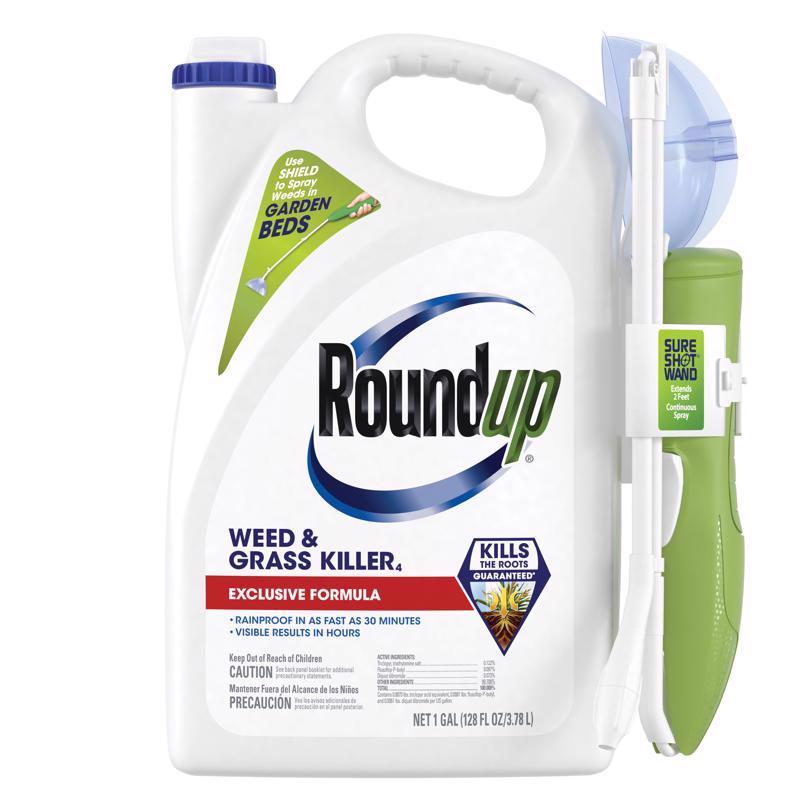 SCOTTS ORTHO ROUNDUP 5375204 Weed & Grass Killer, RTU Shot Wand, 1 Gallon