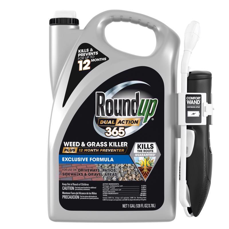 SCOTTS ORTHO ROUNDUP 5478304 365 Weed & Grass Killer, RTU Wand, 1 Gallon