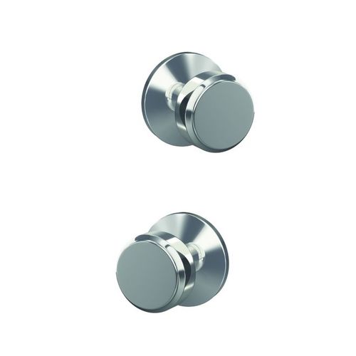 Schlage Residential FC172BWE625KIN Bowery Knob with Kinsler Rose Non Turning Dummy Lock Bright Chrome Finish