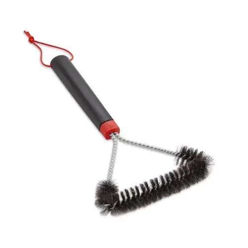 Weber 6277 Grill Brush 12" H X 1" L X 7" W Black/Red/Silver