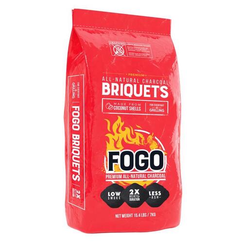 Fogo COCO15 Charcoal Briquettes Coconut Shell Briquets All Natural 15.4 lb