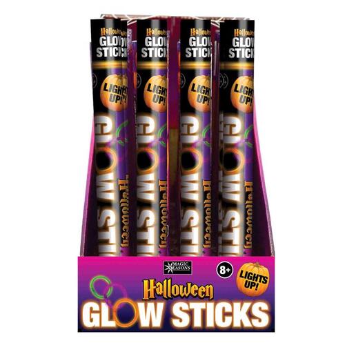 Magic Seasons 702663 Halloween Glow Sticks Plastic Assorted 8 pc Assorted
