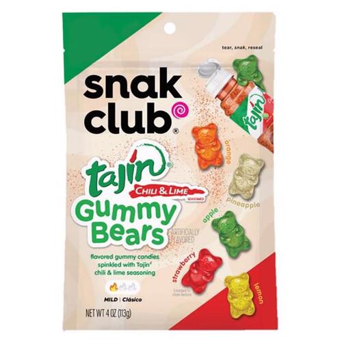 SNAK CLUB 1721906 Gummi Candy Tajin Chili and Lime 4 oz Bagged