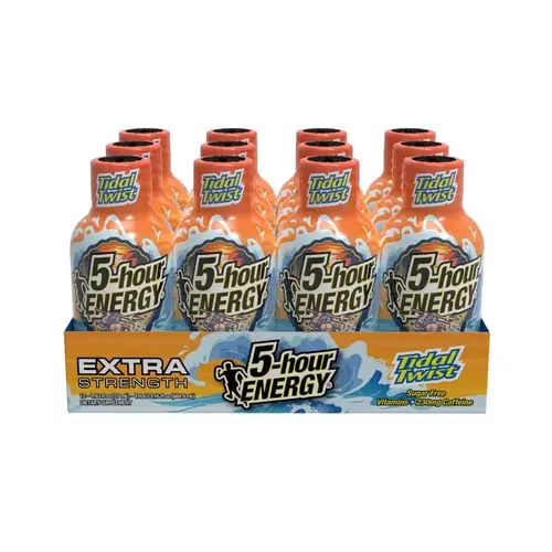 Energy Shot Extra Strength Sugar Free Tidal Twist 1.9 oz - pack of 12