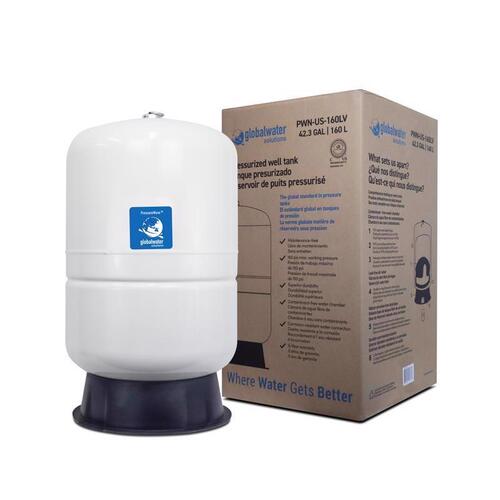 Global Water Solutions PWN-US-160LV Pre-Charged Vertical Pressure Well Tank PressureWave 42.3 gal Almond