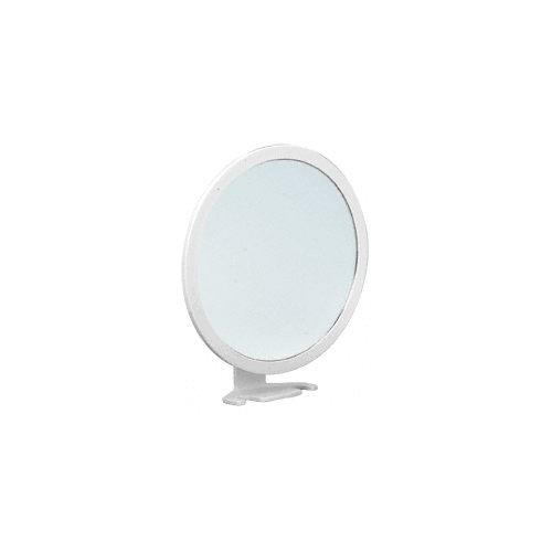 6" Designer Fogless 1X to 5X Magnification Mirror with White Frame