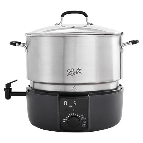 Bath Water Canner Easy Canner Aluminum 21 qt Silver Silver