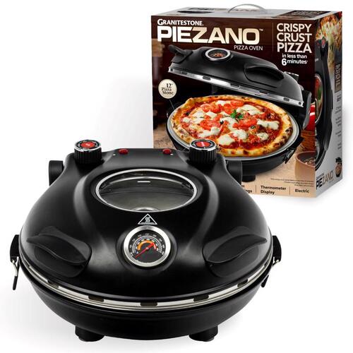 EMSON DIV. OF E. MISHON 1424 Electric Pizza Oven Piezano Matte Black Matte