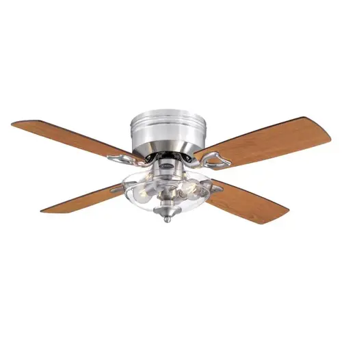 Ceiling Fan Hadley 42" Brushed Nickel Brown LED Indoor Brushed Nickel