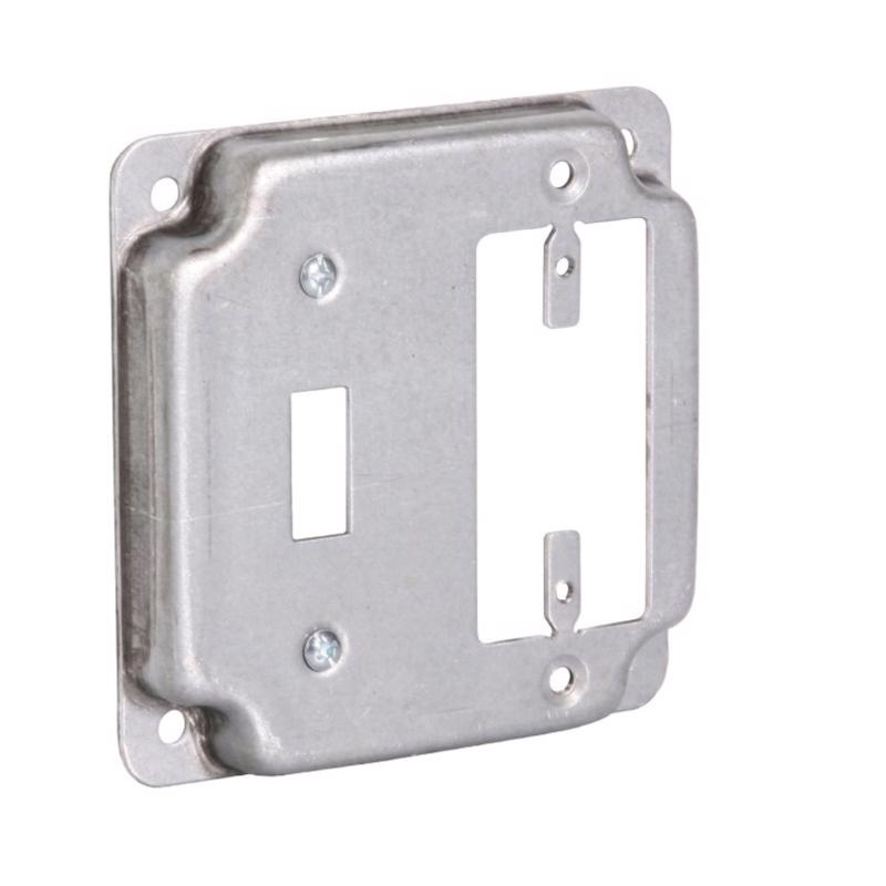 Southwire G1948-UPC GFI Outlet and Toggle Switch 4 In. x 4 In. Square Device Cover