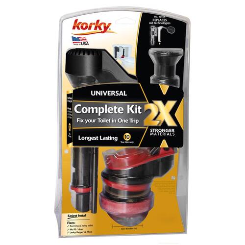 Toilet Repair Kit 2X Long Life Universal Complete 2-Inch