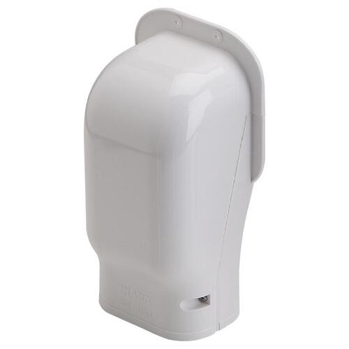 Slimduct 86116 Lineset Cover Wall Inlet 3.75" W White White