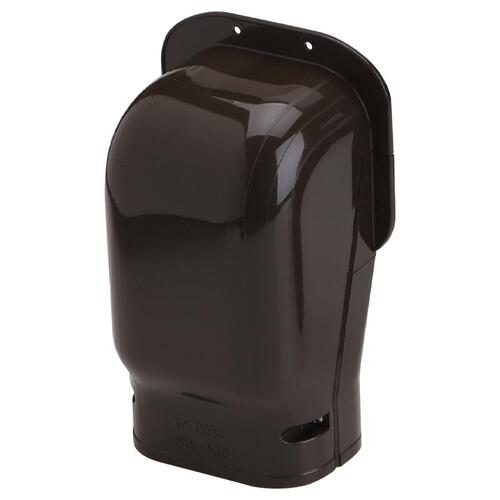 Slimduct 85476 Lineset Cover Wall Inlet 3.75" W Brown Brown