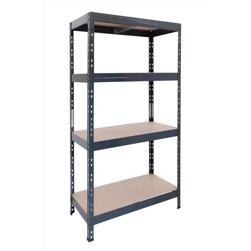 Ar Shelving 8586002703146 Shelving Unit Garage Series 71" H X 35.7" W X 18" D Metal Dark Grey