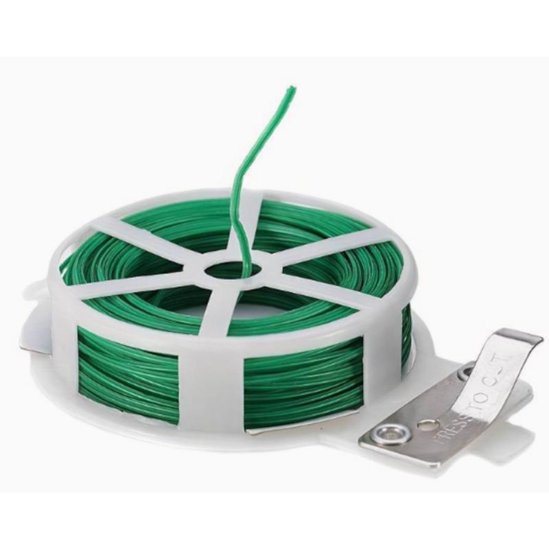 PANACEA 86871A Plant Support Twist Tie 7.3" H X 6.6" W X 2" D Green Metal Green