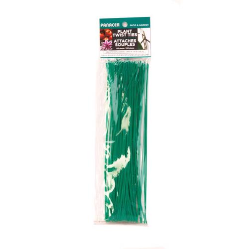 Plant Support Twist Tie 8" H X 2.8" W X 0.5" D Green Coated Wire Green