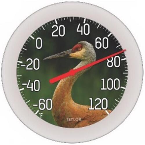 Dial Thermometer Crane Plastic Multicolored 8.5" Multicolored