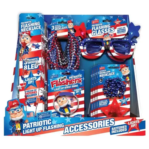 Shawshank LEDz 702156 Flashing Accessories Magic Seasons Patriotic Assorted