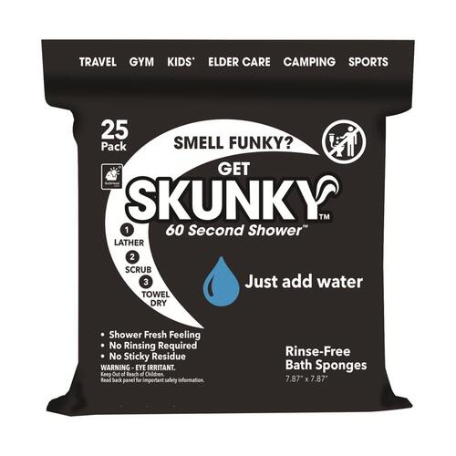 Rinse Free Bath Sponges Skunky