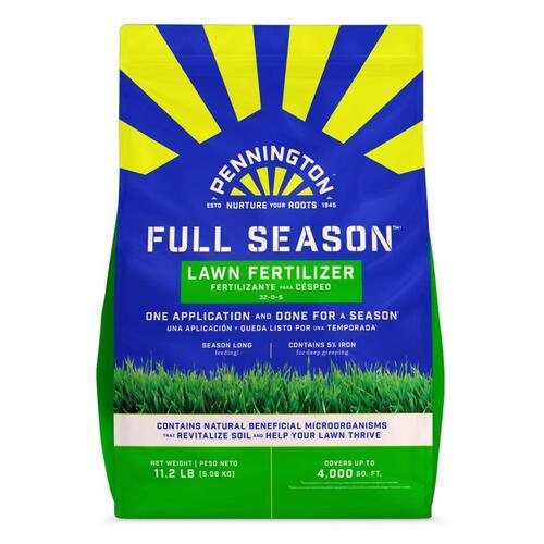 Lawn Fertilizer Full Season Slow-Release Nitrogen For All Grasses 4000 sq ft