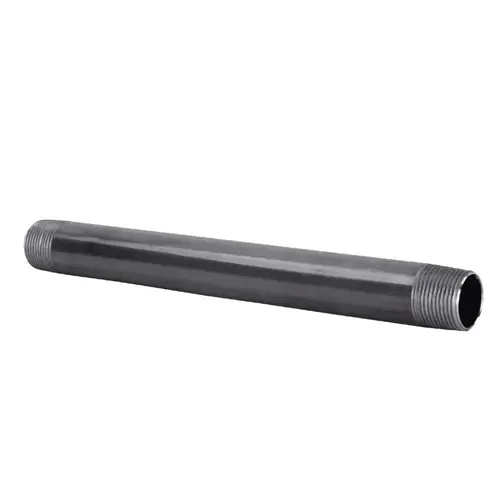 Pre-Cut Pipe 1/2" D X 14" L Black Steel Black