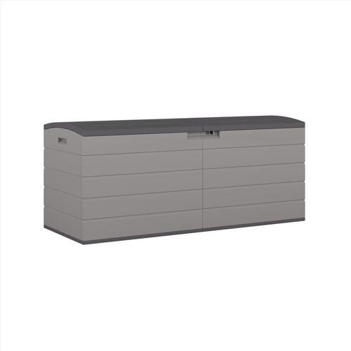 Deck Box 59" W X 23" D Gray Plastic 120 gal Gray