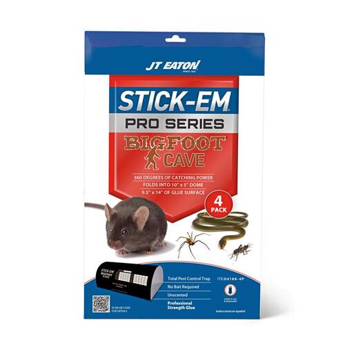 Board Trap Stick-Em Pro Series Bigfoot Extra Large Glue For Insects/Rodents/Snakes - pack of 12