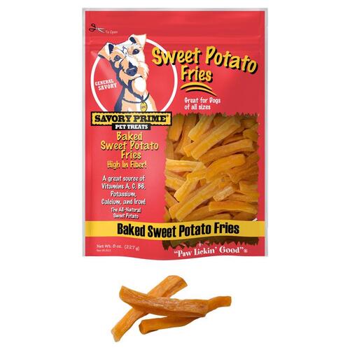 Savory Prime 467 Treats SPC Sweet Potato Grain Free For Dogs 8 oz