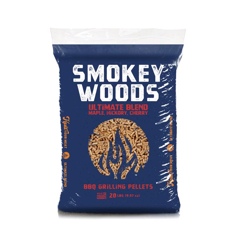 Smokey Woods J053 Hardwood Pellets All Natural Cherry/Hickory/Maple 20 lb